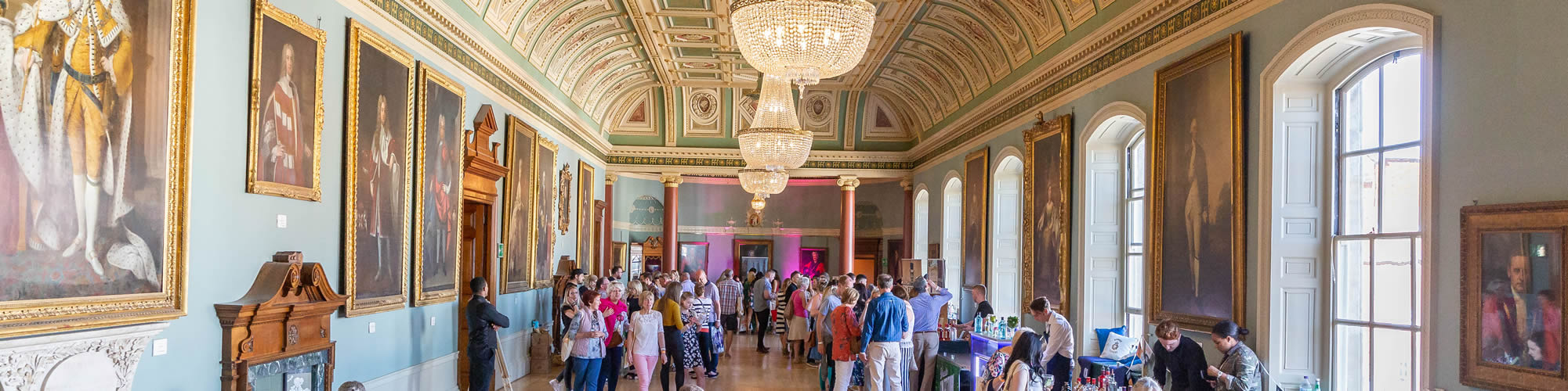 Worcester Guildhall full of tourists